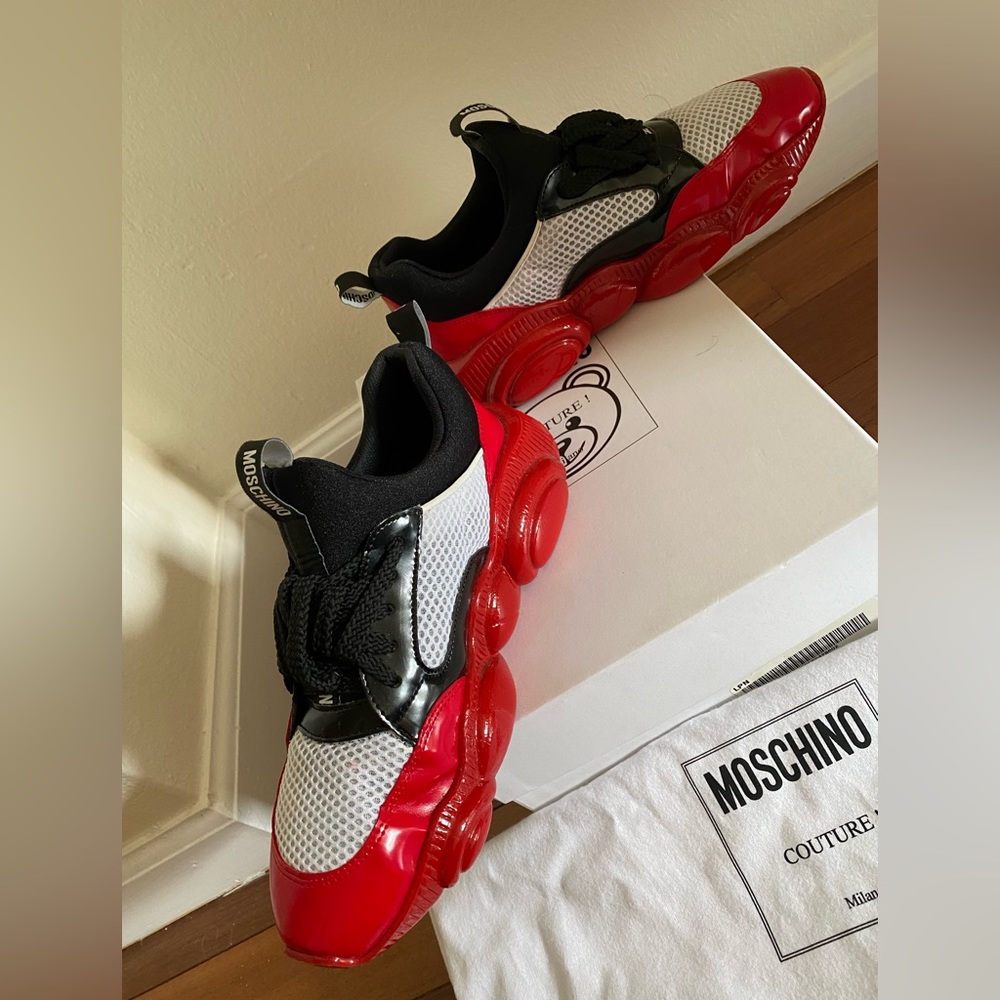 Used Authentic MOSCHINO Cute sneakers!